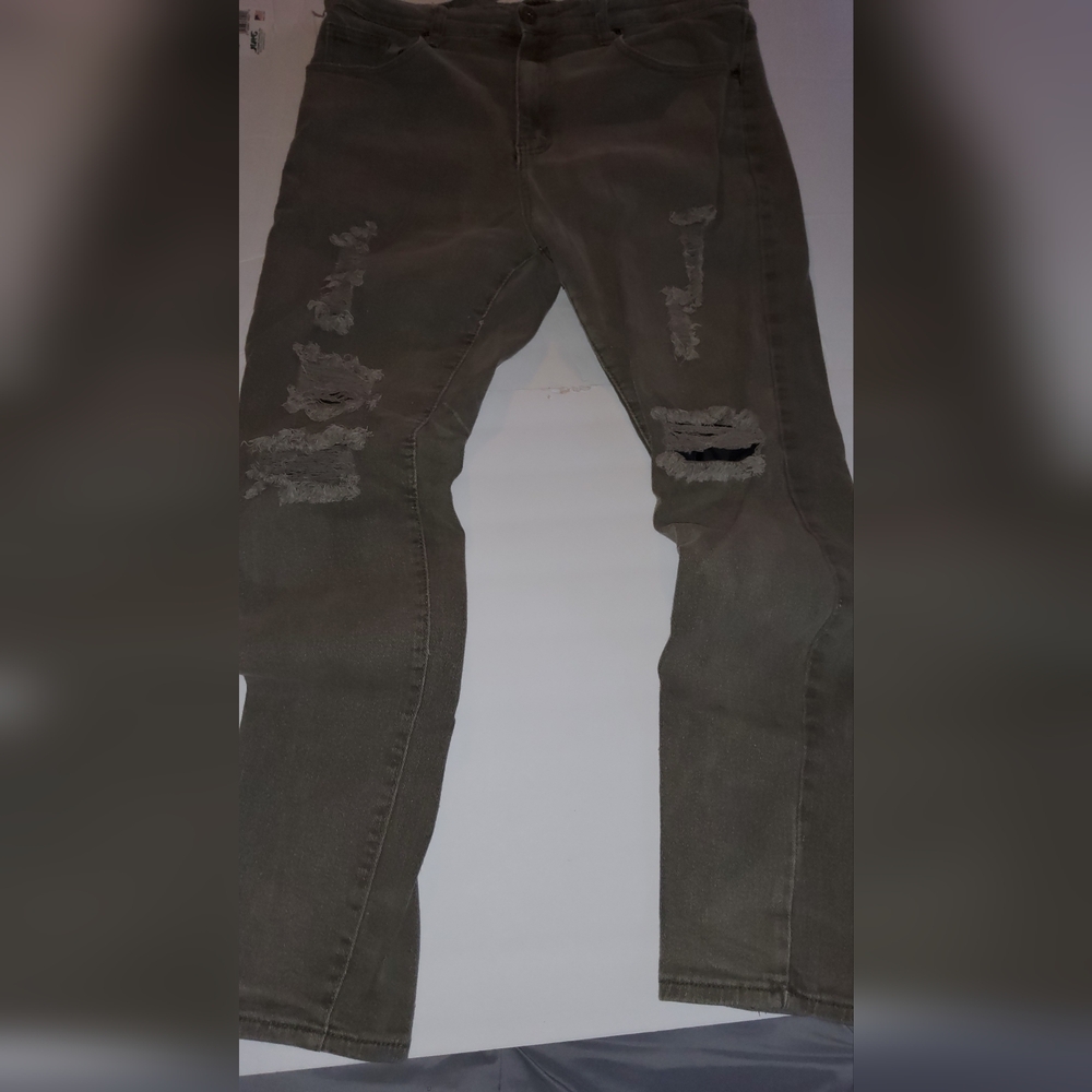 Olive green jeans